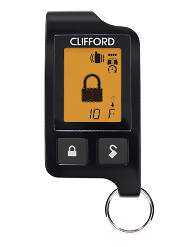 Clifford One Mile Range LCD Remote Start and Alarm