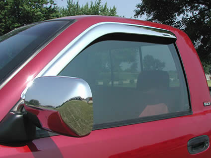 Stampede-Chrome Series Side Wind Deflectors | Auto Accessories